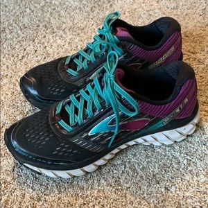 Brooks Ghost 9 Purple Blue Running Shoes Size 6.5